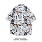 Vintage Hawaiian Casual Polyester Men's Shirt