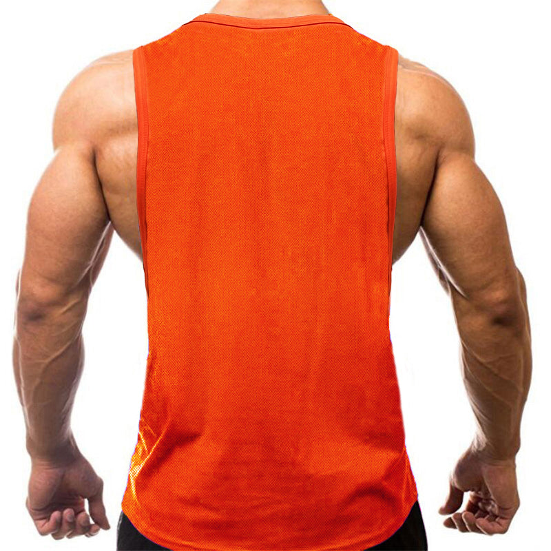 Men's Casual Cotton Fitness Sleeveless T-Shirt