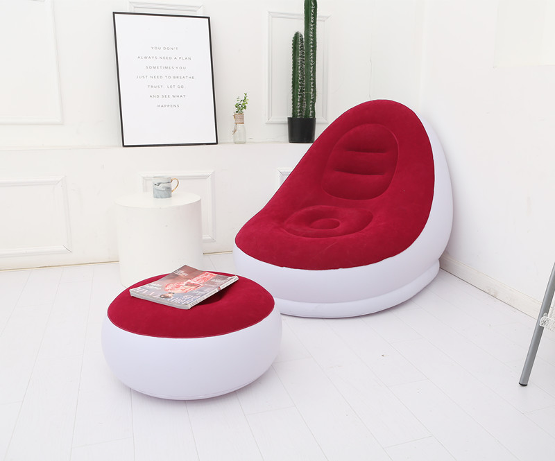 Sofá Inflable Ergonómico con Respaldo Alto