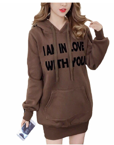 Mid-Length Plus Velvet Thick Loose Coat