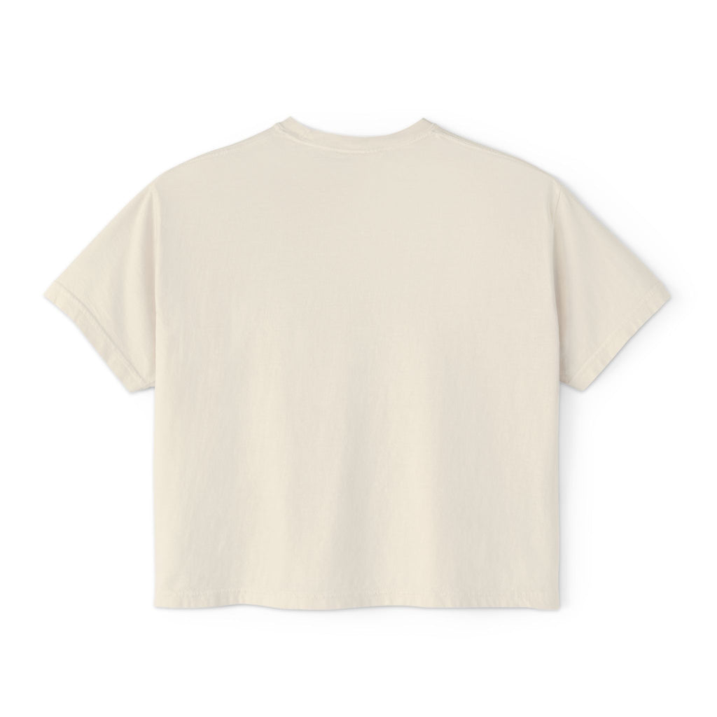 Money Graphic Women's Boxy Tee — Vintage Dollar Bill Lettering