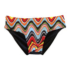 Men's Low Waist Triangle Print Swim Trunks