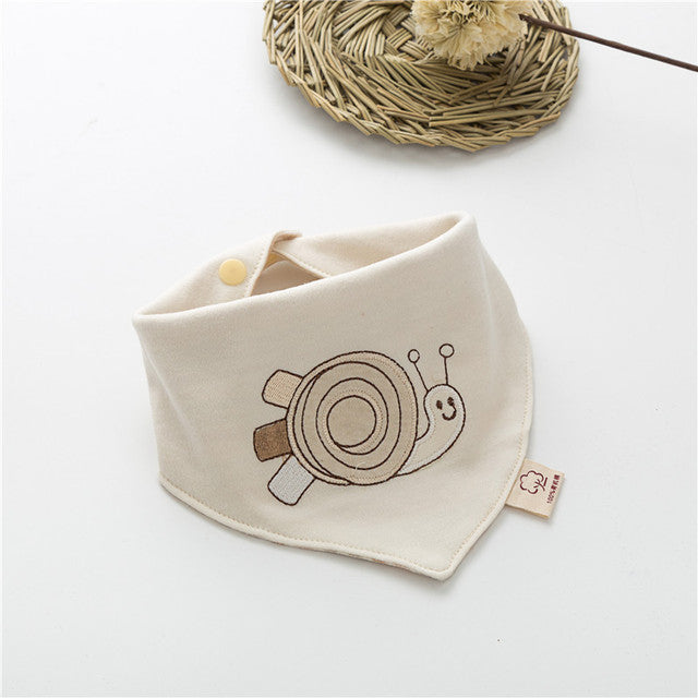 100% Cotton Cartoon Baby Bibs for Newborns (0-3 Years)