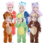 Adorable Animal Cartoon Baby Romper – Hooded Long Sleeve Onesie