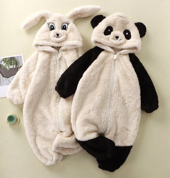 Baby Cartoon Animal Plush Loungewear