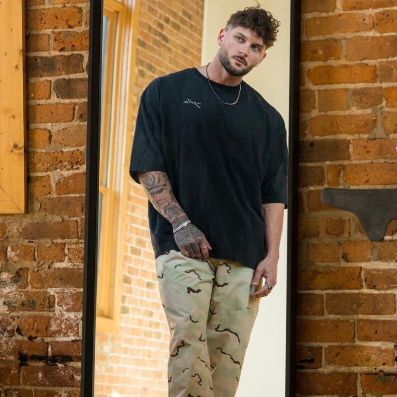 Men's Cotton Stretch Fitness T-shirt