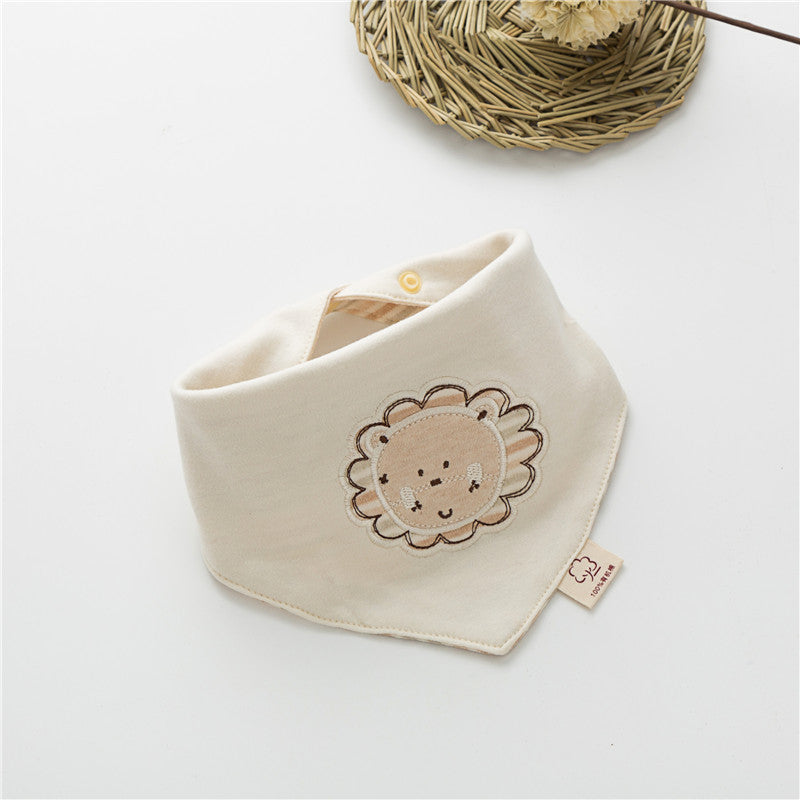 100% Cotton Cartoon Baby Bibs for Newborns (0-3 Years)