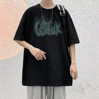 Men's Oversized Graphic Cotton T-shirt for Summer