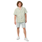 Mellow Yellow & Marlin Blue Striped Button-Down Camp Shirt
