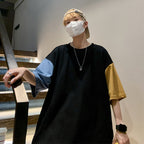 Oversized Patchwork High Street Summer T-Shirt for Men
