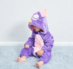 Adorable Animal Cartoon Baby Romper – Hooded Long Sleeve Onesie