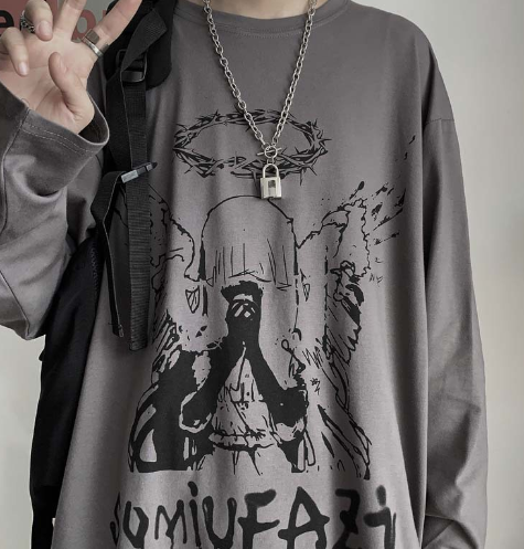 Men's Casual Cotton Polyester High Street Fashion T-Shirt