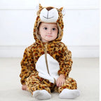 Adorable Animal Cartoon Baby Romper – Hooded Long Sleeve Onesie