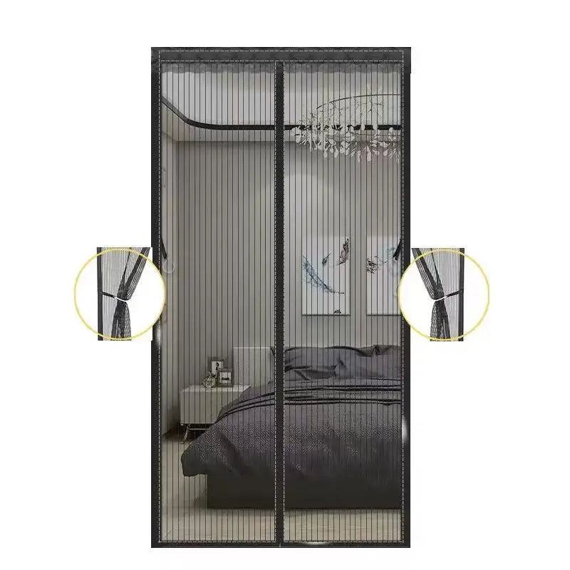 Cortina Antimosquitos Magnética para Puerta 210×90 cm – Sin Perforaciones