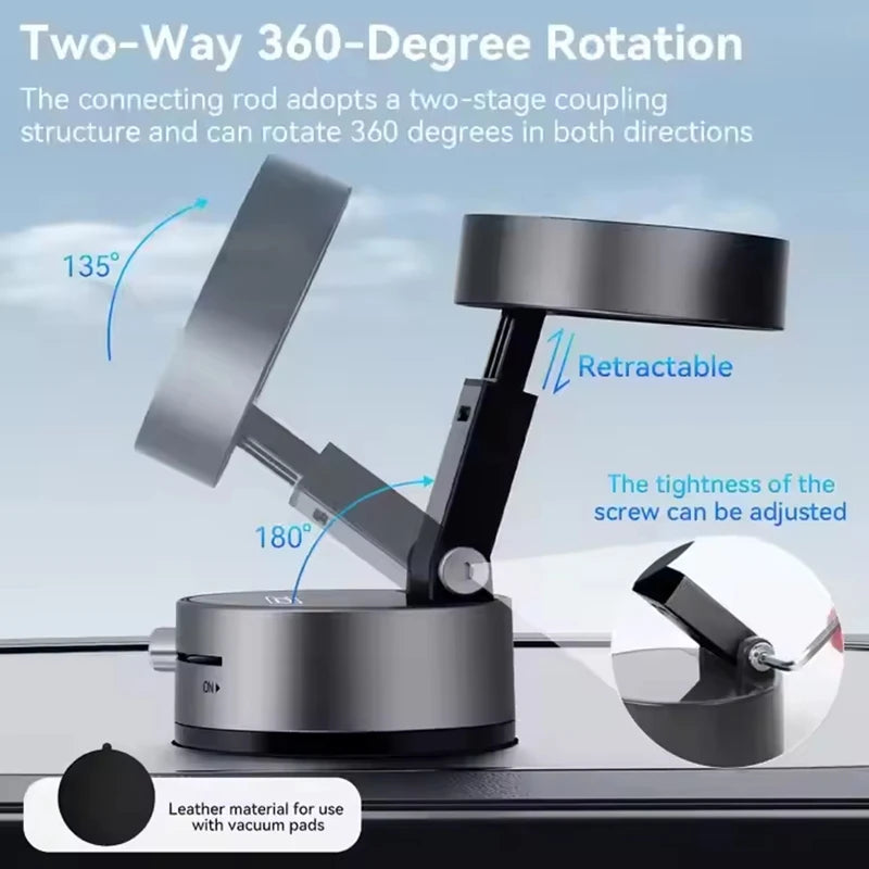 Soporte Magnético para Celular 360° con Ventosa – Plegable | IRUIBO