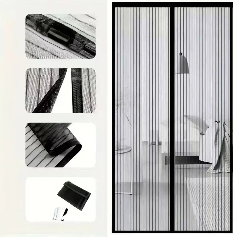 Cortina Antimosquitos Magnética para Puerta 210×90 cm – Sin Perforaciones