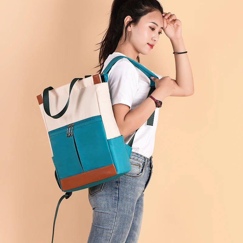 Mochila Impermeable Oxford Mujer - Gran Capacidad