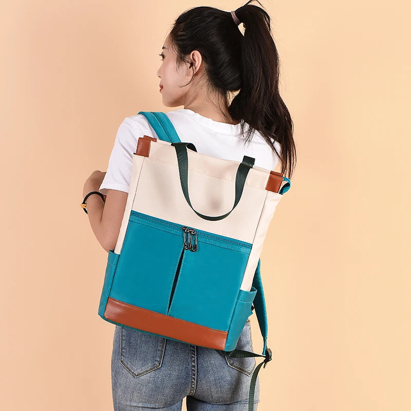 Mochila Impermeable Oxford Mujer - Gran Capacidad
