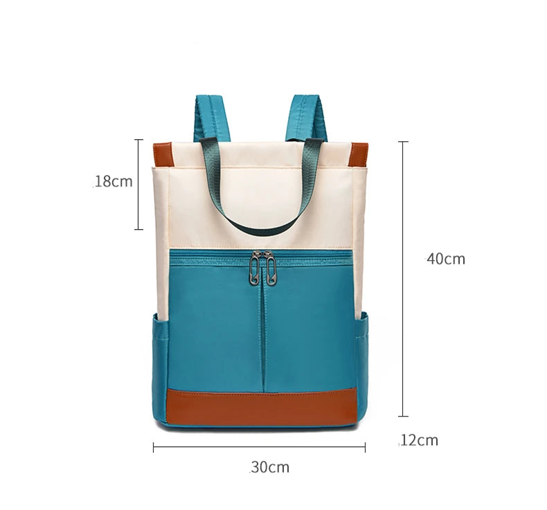 Mochila Impermeable Oxford Mujer - Gran Capacidad