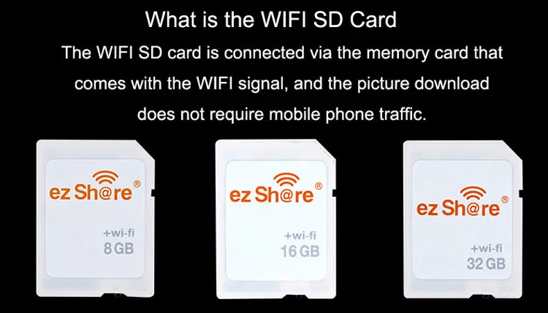Ezshare Tarjeta MicroSD WiFi (8GB / 16GB / 32GB)