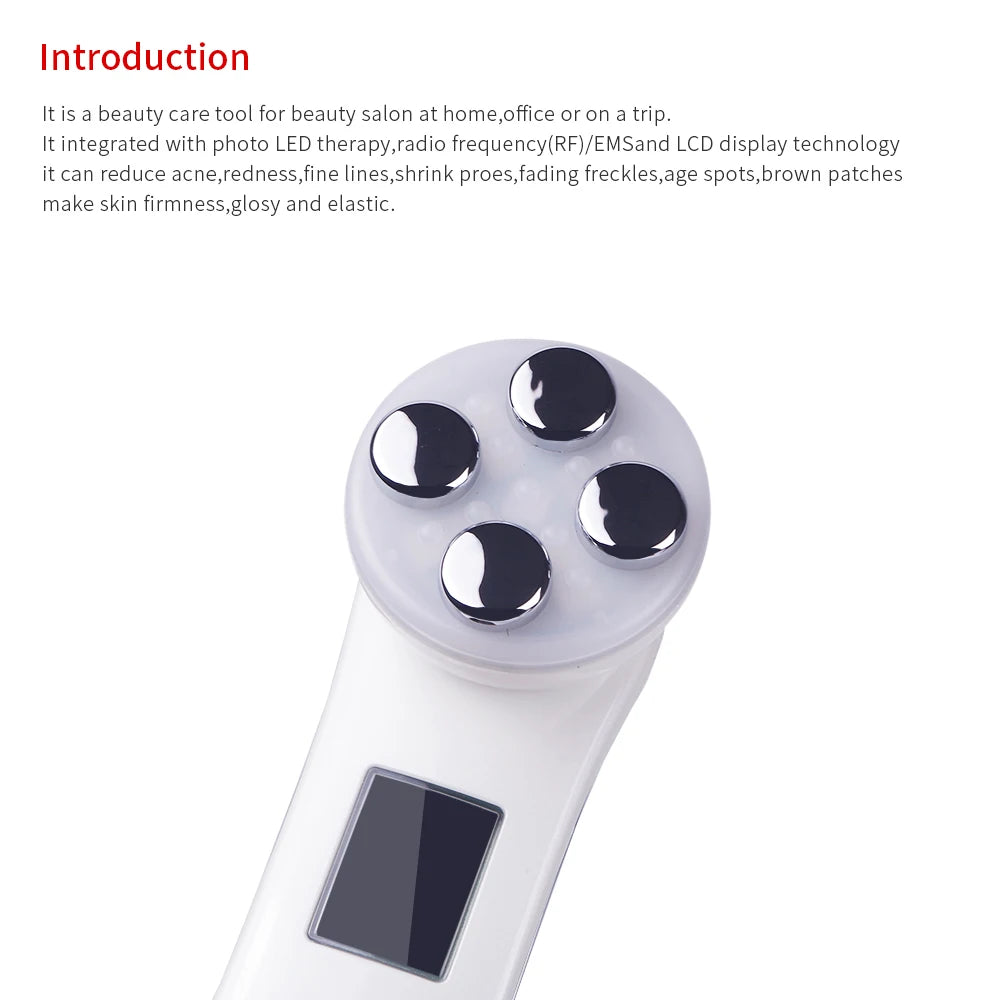 Dispositivo de Belleza RF EMS 5 en 1 - LED Photon