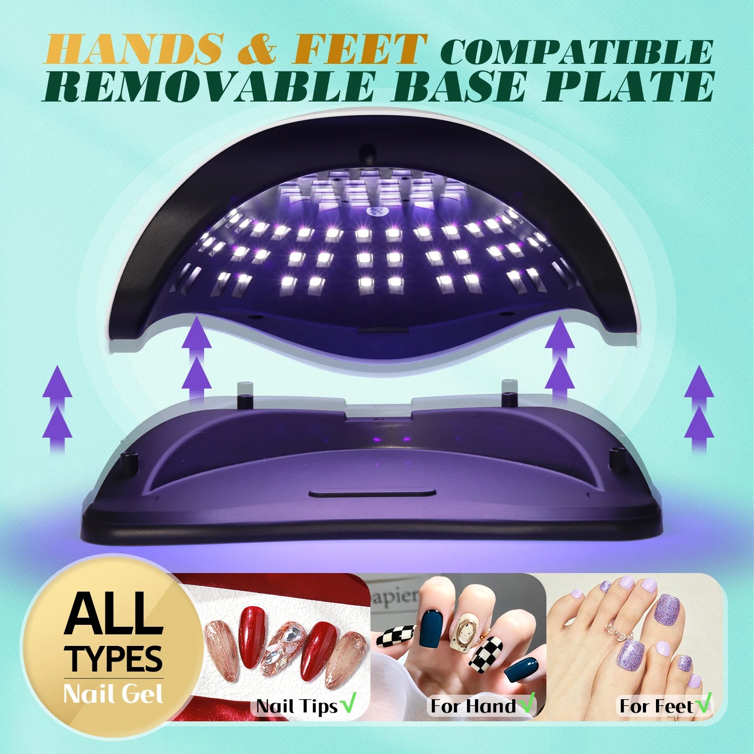 LÁMPARA DE UÑAS UV LED 380W PROFESIONAL