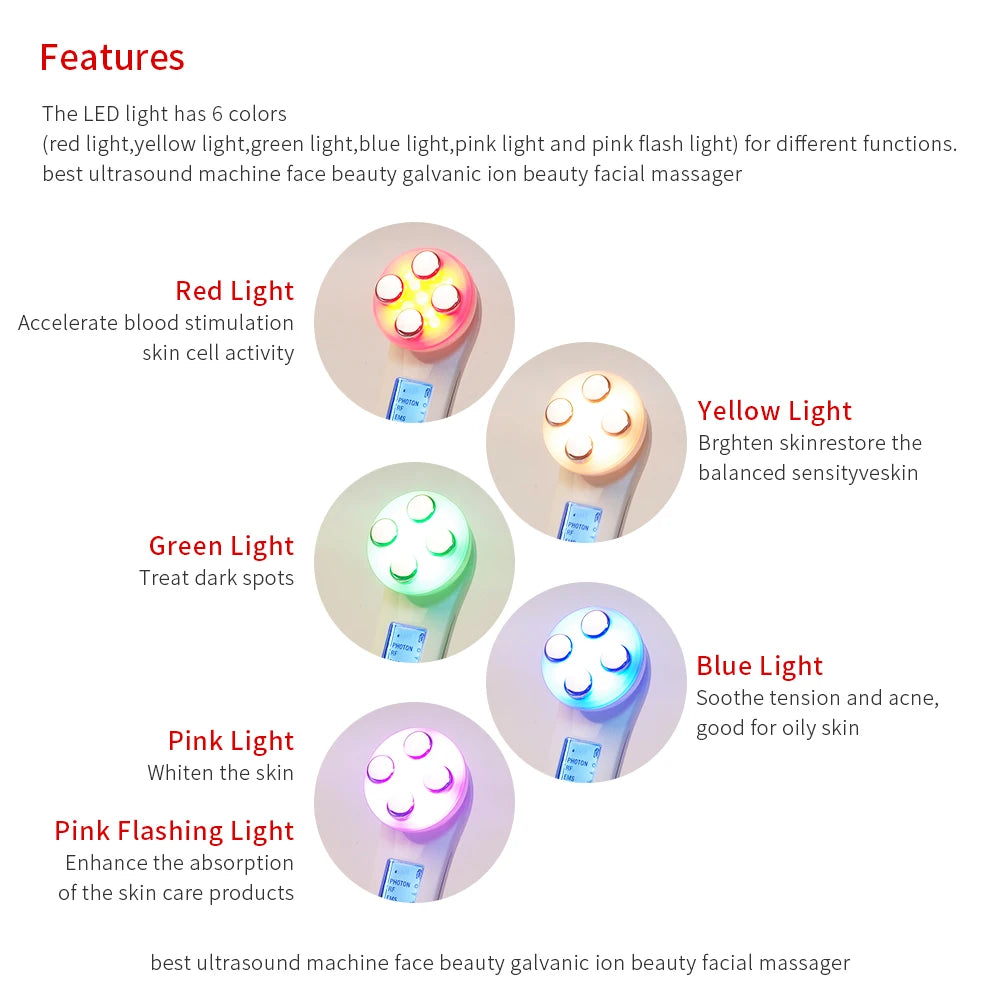 Dispositivo de Belleza RF EMS 5 en 1 - LED Photon