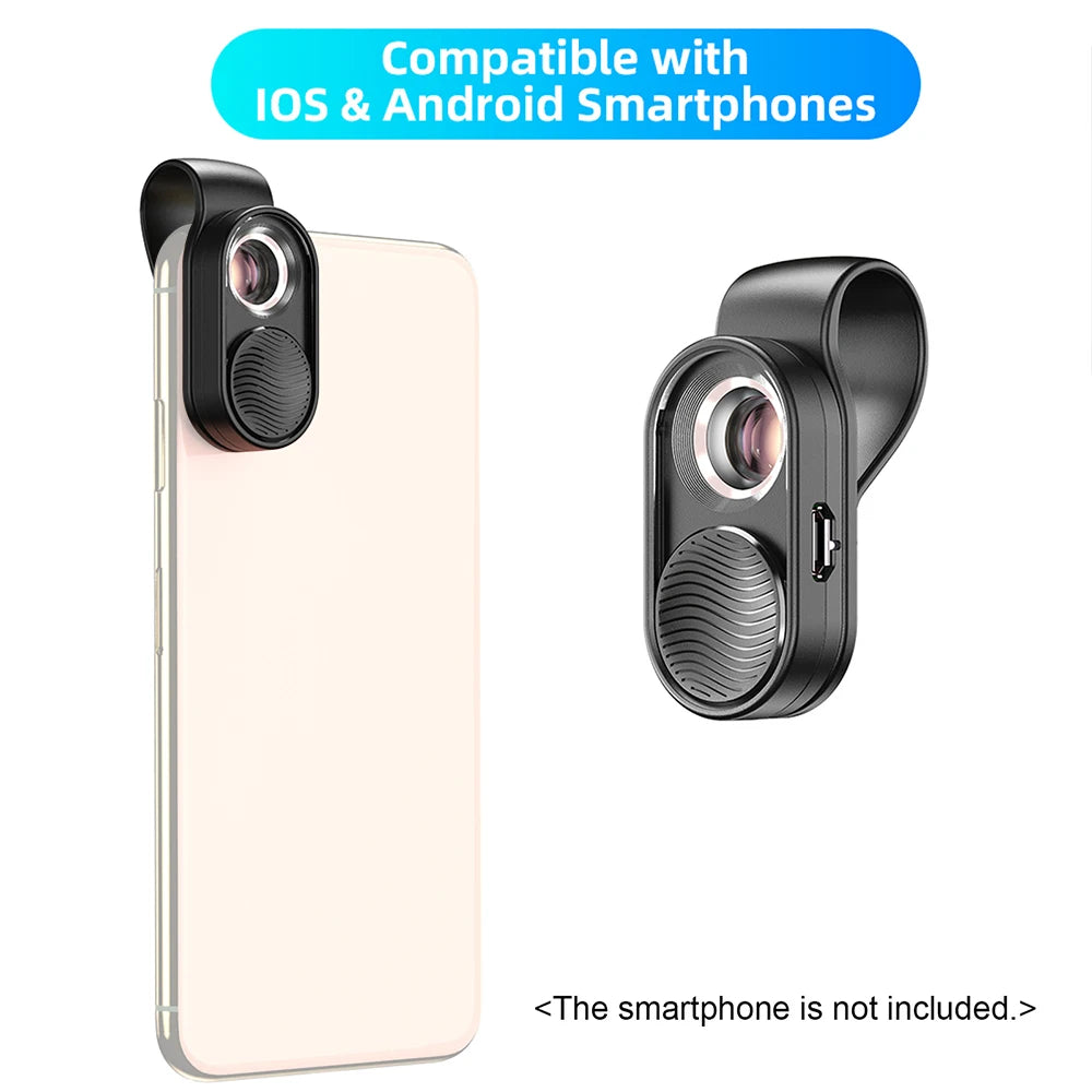 Lente Microscopio para Teléfono 100X/200X con Clip