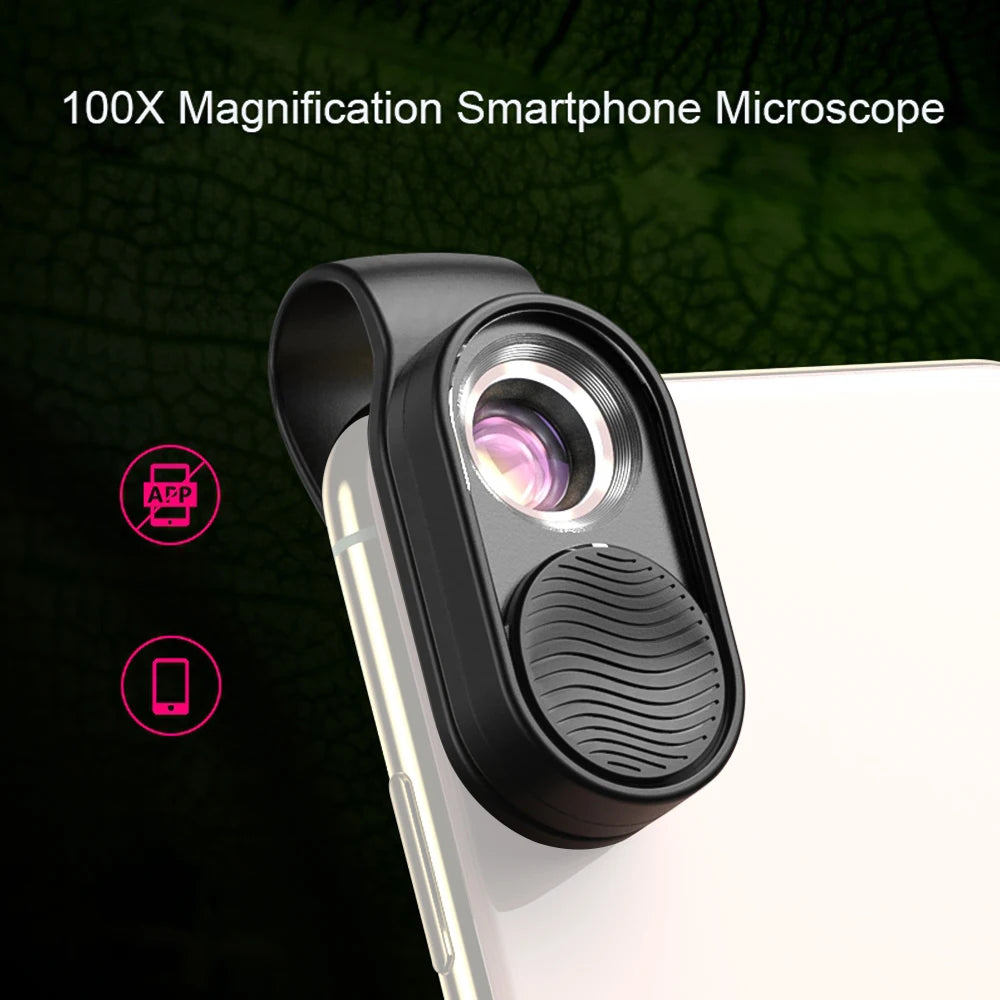 Lente Microscopio para Teléfono 100X/200X con Clip