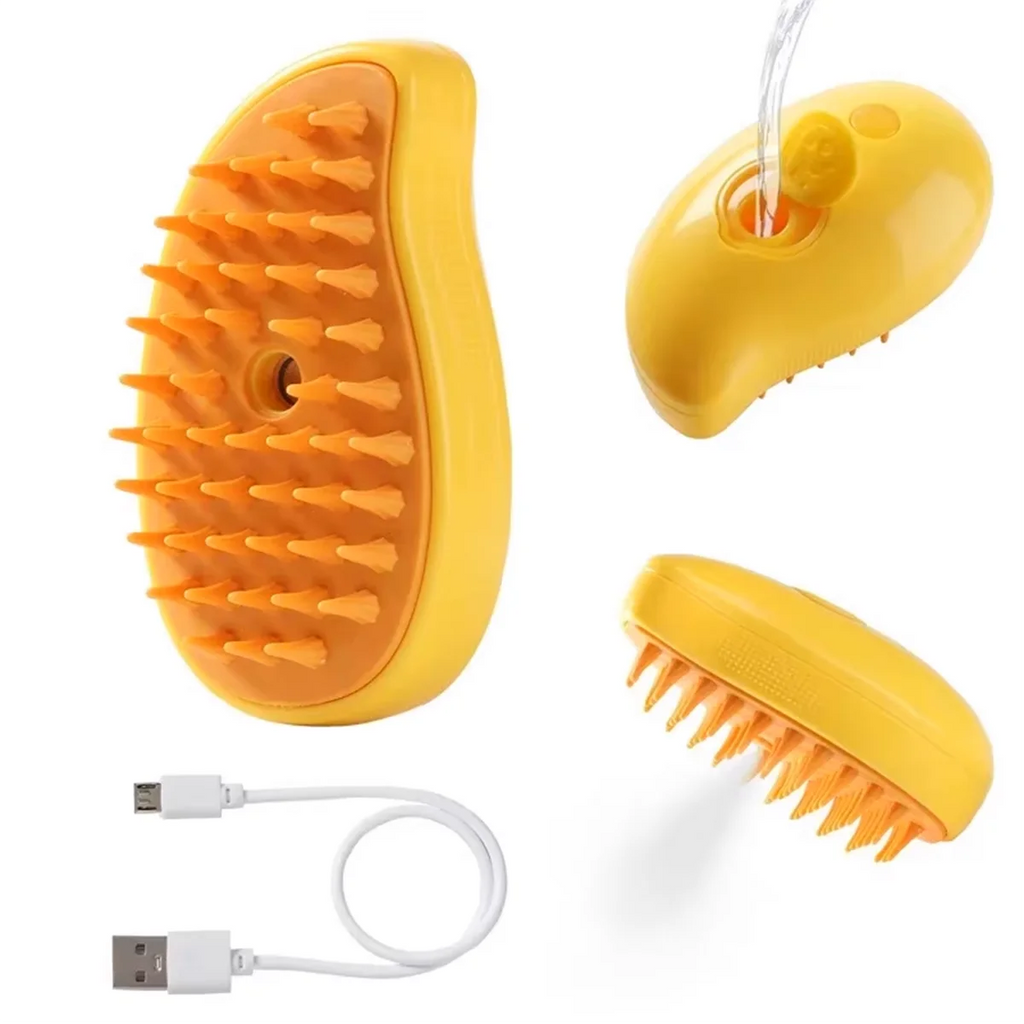 Cepillo Vapor 3 en 1 para Mascotas – Limpieza, Masaje y Depilación | Beauyork