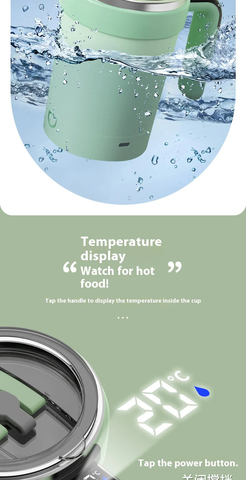 Taza Inteligente con Medición de Temperatura y Agitador Magnético Automático