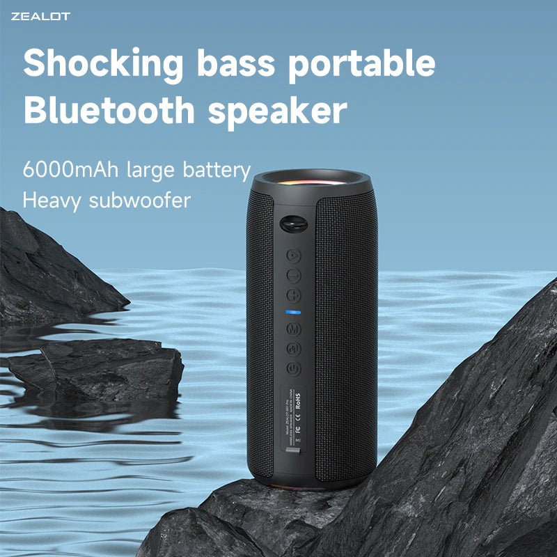 Altavoz Portátil Bluetooth ZEALOT® S51 Pro – 40W. CALIDAD ALTA
