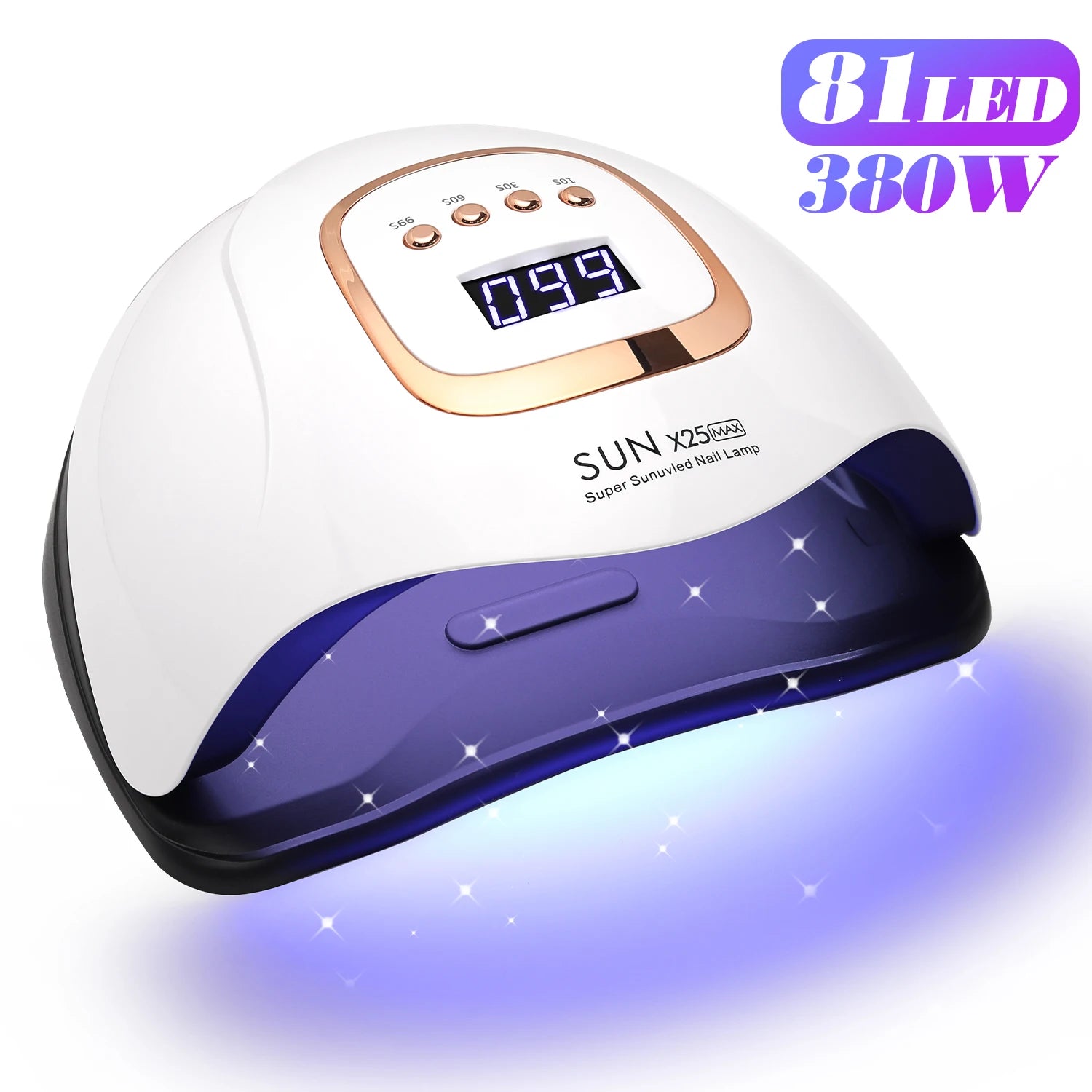 LÁMPARA DE UÑAS UV LED 380W PROFESIONAL