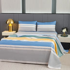 Juego de Ropa de Cama Tamaño Grande – Estampado Floral Jacquard (3 o 4 Piezas)