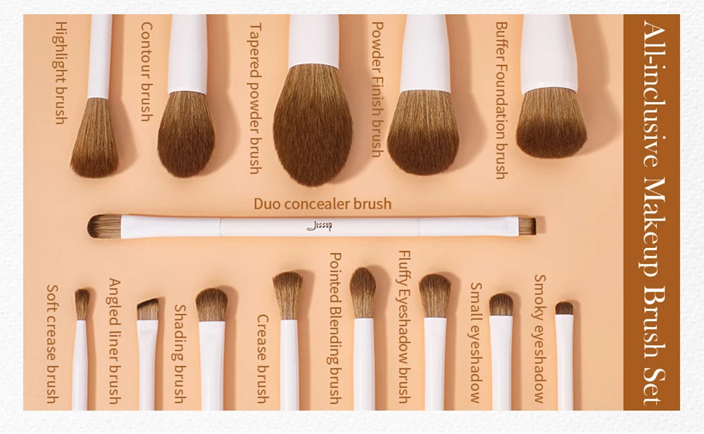 Set de Brochas de Maquillaje Jessup 10-14 Piezas
