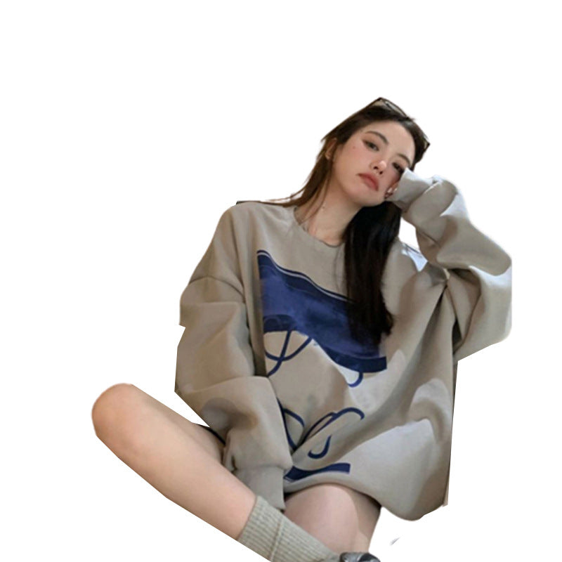 Mid-Length Women's Loose Slimming Pullover Sweater