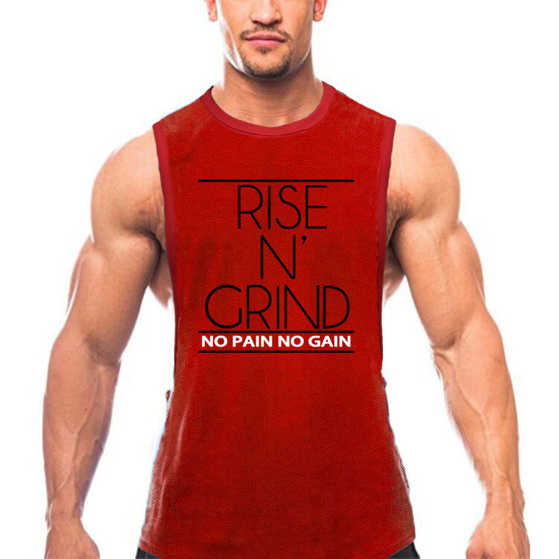 Men's Casual Cotton Fitness Sleeveless T-Shirt