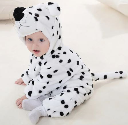 Adorable Animal Cartoon Baby Romper – Hooded Long Sleeve Onesie