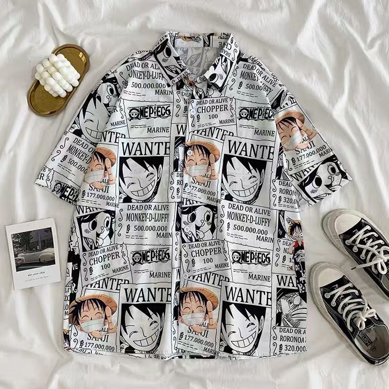 Vintage Hawaiian Casual Polyester Men's Shirt
