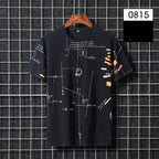 Summer Men's T-Shirt, Loose Fit Cotton Crew Neck
