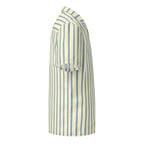 Mellow Yellow & Marlin Blue Striped Button-Down Camp Shirt
