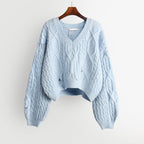 2023 Trendy Oversized Women's Knit Sweater for Fall