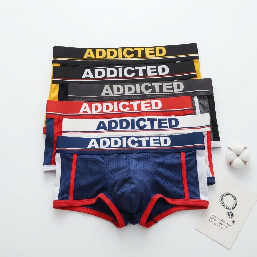 Soft and Breathable Men's Elastic Boxer Shorts